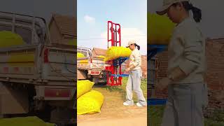 The straw bale loading tool that makes loading in the field effortless Corn straw loading tool [upl. by Allyn]