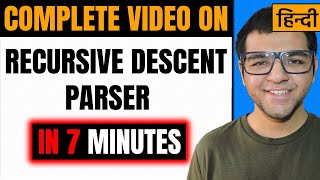 Recursive Descent Parsing in Compiler Design [upl. by Anomer246]