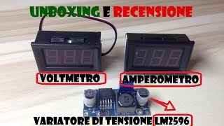 UNBOXING E RECENSIONE  Variatore di tensione Amperometro e Voltmetro [upl. by Cohby]