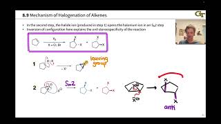 Halogenation of Alkenes Halohydrin Formation [upl. by Leler70]