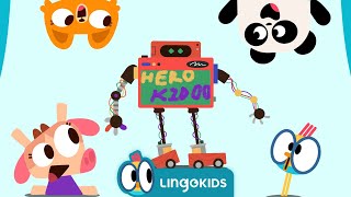 How to make a robot 🤖  kids funny games robot  Best learning game  LingoKids [upl. by Chemash119]