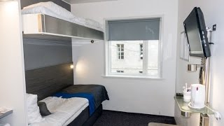 Hotel Review Cabinn City Economy Room in Copenhagen Denmark [upl. by Concordia]