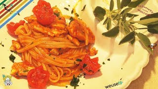 163  Linguine alla gallinellabutti giù anche la padella primo piatto di mare semplice e buono [upl. by Aivatal459]