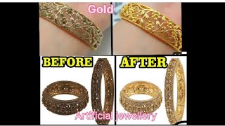 How to clean old jewellery How to Clean Polish Gold Jewelry at Home  Shiny Gold [upl. by Lehcer676]