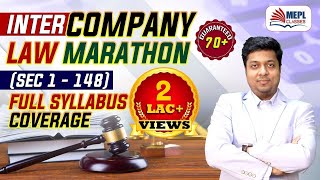 INTER COMPANY LAW Marathon  Sec 1 To 148  For NovDec 22  MEPL Mohit Agarwal [upl. by Byrne]