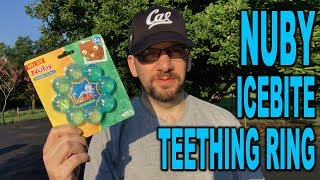 Nuby IceBite Soothing Teething Ring  Unboxing and Review  Clueless Dad [upl. by Anneiv]