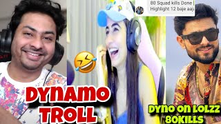 Dynamo Heavy Troll Srishti 🤣 Dyno On Dream Car 🚗 React On Lolzz [upl. by Lleuqar9]