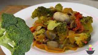 Broccoli and Mushroom Recipe with Soy Sauce  Easy and Delicious Dinner [upl. by Annahc216]