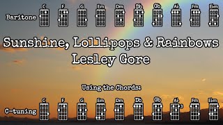 Sunshine Lollipops amp Rainbows  Lesley Gore  Ukulele Play Along [upl. by Sabec]