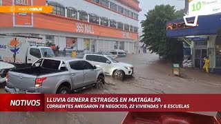 78 negocios y 25 viviendas afectadas por las lluvias de este lunes en Matagalpa [upl. by Sheepshanks815]