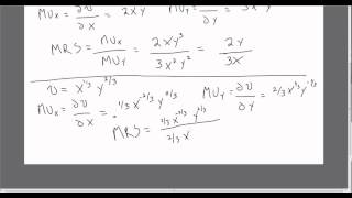 Consumer Utility Marginal Utility and Marginal Rate of Substitution [upl. by Valenza]