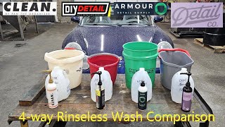 4 way Rinseless Wash Comparison [upl. by Statis]