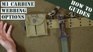 What webbing to use with an M1 carbine [upl. by Wollis]