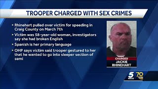 Oklahoma Highway Patrol trooper faces charges for allegedly sexually assaulting truck driver [upl. by Gunning]