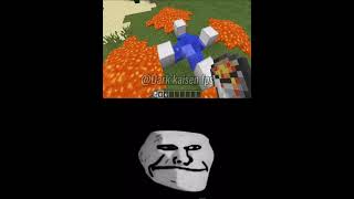 Logicas do minecraft 💀💀 shorts minecraft trollface [upl. by Yracaz]