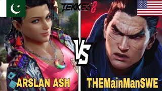 tekken  ARSLAN ASH  AZUCENA  VS THE MainMan SWE  KAZUYA  Ranked matches tekken8 [upl. by Drummond496]