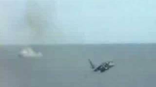 Hawker Harrier crashes into the ocean [upl. by Pollux]