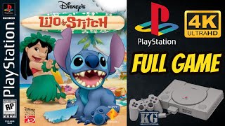 Disneys Lilo amp Stitch  PS1  4K60ᶠᵖˢ UHD🔴 Longplay Walkthrough Playthrough Full Movie Game [upl. by Sixele]