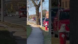 Bethpage Fd Engine 44 responding mutual aid to a Working house fire in south farmingdale [upl. by Luigi]