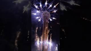 Reunion Tower fireworks show [upl. by Vallo]