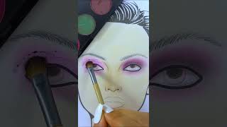 Smokey Eye Makeup Look On Face Chart facechart makeup [upl. by Taka]