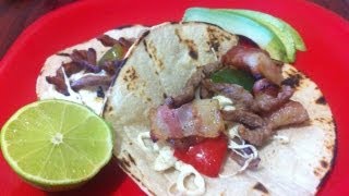 Alambre recipe steak with peppers How to cook mexican food [upl. by Einnel]