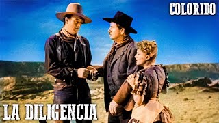 La diligencia  COLOREADO  JOHN WAYNE  Aventura  Película del Oeste en español [upl. by Hamaso]