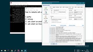 How To Remote SSH Server with Putty Bitvise and Linux SSH Client [upl. by Omoj]