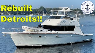 Sold  Reduced to 219500  1987 Hatteras 52 Convertible For Sale [upl. by Earl581]