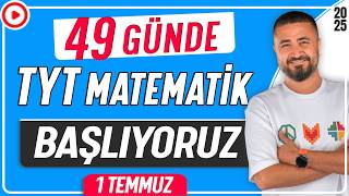 BAŞLIYOR  49 GÜNDE TYT MATEMATİK KAMPI 2025 [upl. by Sou]