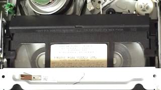 LG V194H DVDVCR combo fastforwardrewind cycle of a T60 VHS cassette [upl. by Laith]