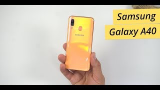 Samsung Galaxy A40 coral Unboxing Einrichtung amp erster Eindruck  deutsch [upl. by Wallie283]