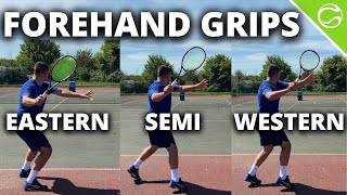 Best Tennis Forehand Grip Eastern vs Semi Western vs Western  Forehand Grips Explained [upl. by Hairej]