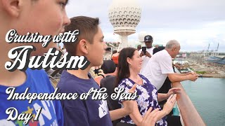 Independence of the Seas  Day 1  Cruising with Autism [upl. by Ellehcan]