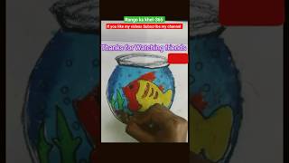 Rangeen Machhli colourfull fish viral short youtubeshorts satisfying creativeart fishdrawing [upl. by Lerud550]