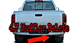 Ram 1500 47 Muffler delete [upl. by Frankel]