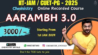 IIT JAM 2025 CHEMISTRY  Online Course  CUET PG 2025  Recorded Course [upl. by Torry]