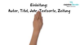 Deutsch  Einfach erklärt Die Sachtextanalyse Die Analyse eines pragmatischen Textes Abitur [upl. by Eissej]