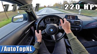 220HP BMW 114i F20 MANUAL POV Test Drive by AutoTopNL [upl. by Blight]