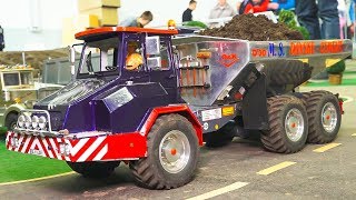 STUNNING RC MODEL OampK TRUCK D30 AND RC OampK EXCAVATOR RH66 ACTION RC DIPPERRC TIPPER [upl. by Ynnal]