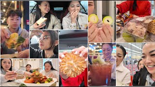 HUNTING FOR FOOD  WHAT WE ATE  MULTIDAY CASUAL FAMILY MUKBANGOUTING  SASVlogs [upl. by Metah49]