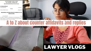 The day when we drafted a counter affidavit for High Court lawyervlogs indianlawyer [upl. by Ynnatirb]