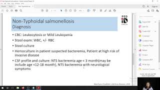 Mini lecture 35 Non typhoidal Salmonellosis [upl. by Fiore]