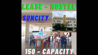 Less Rental Hostel Lease in Hyderabad  Sale Hostel Lease in Suncity  Hostel For Sales in Hyderabad [upl. by Lyssa]