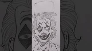 How to draw joker face drawing step by step tutorial jokershort [upl. by Enoid]