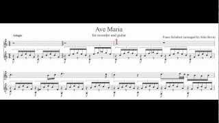 PWM F Schubert Ave Maria accompaniment with guitar [upl. by Lletniuq]