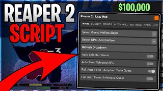 PRIMERO SEGUNDA  ULQ TVL Reaper 2 Script Hack Auto Farm Auto Quest Kill Aura Roblox Pastebin 2023 [upl. by Weixel334]