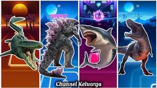 🦖 mosasaurus vs godzilla vs megalodon vs gigantosaurus 303 [upl. by King]