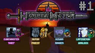 ☿ HAMMERWATCH Hard Difficulty Coop Lets Play 1  Cube Autom Xisuma Meri  LapisDemon [upl. by Eeroc]