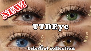 NEW TTDEye color lenses CELESTIAL COLLECTION Affordable and Comfortable lenses GIVEAWAY [upl. by Ahsiym]